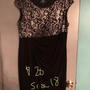 Dress with gold details